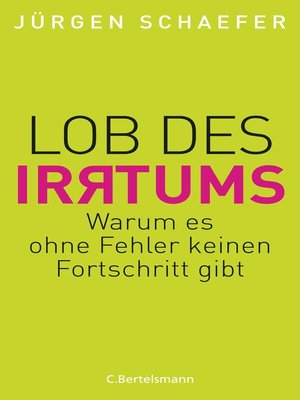 cover image of Lob des Irrtums